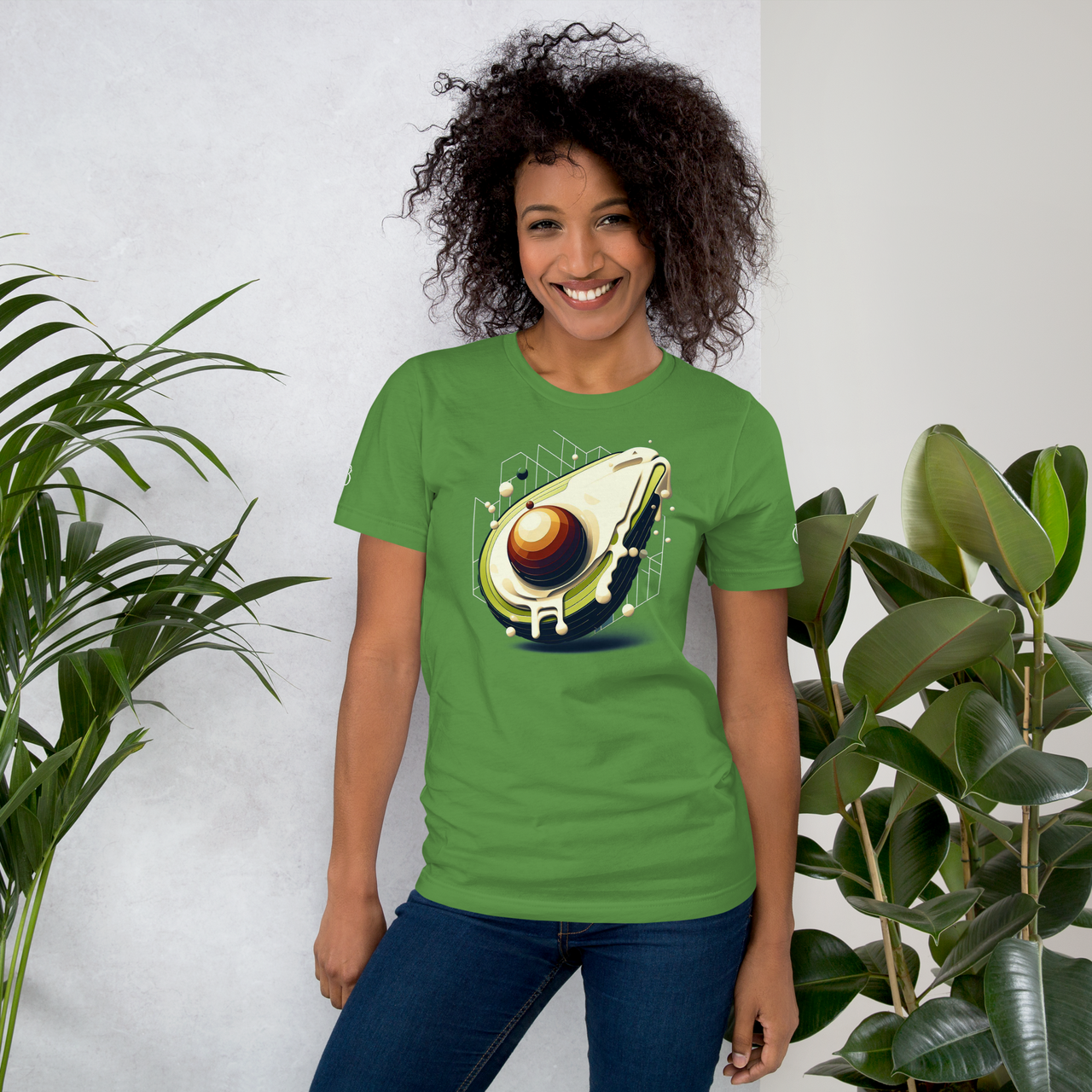 Abstract Avocado Women's Graphic tee